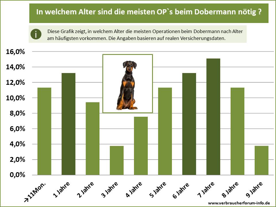 OP-Altersstatistik Hunde-OP Versicherung Dobermann eigene Leistungsfälle Verbraucher-Forum